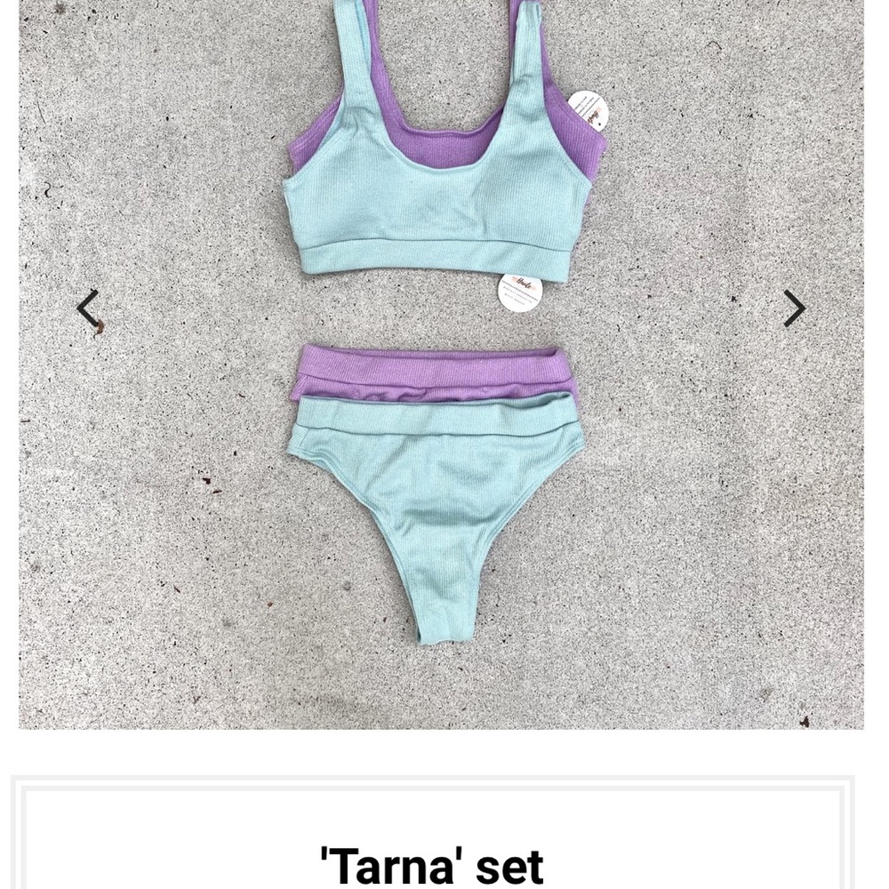 NWT Haute Swimwear mint green bikini swimsuit